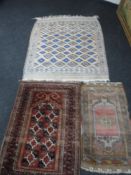 Two fringed Iranian rugs