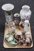 A tray of Noritake porcelain,