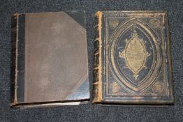 Two Victorian leather bound Bibles