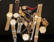 A collection of various wrist watches (Q)