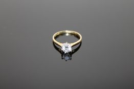An 18ct gold diamond solitaire ring, approximately 0.4ct.