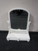 A painted Victorian dressing table mirror