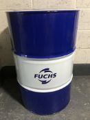 A Fuchs oil drum