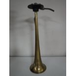 A vintage brass gramophone horn