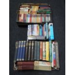 Two boxes of early twentieth century and later books including bumper book for children,