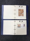 Two albums of stamps and first day covers - Stars of Stage and Screen.