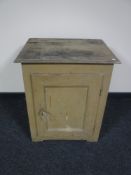 A late 19th century pine cupboard