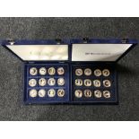 A presentation set of twelve fifty pence and one dollar coins - Diamond Jubilee 2012,