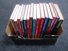 A box of Haynes car manuals