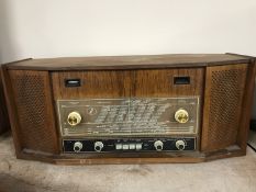 A mid 20th century Danish teak cased radio