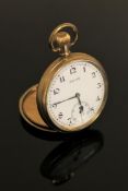 A gold plated Admiralty open faced pocket watch CONDITION REPORT: In going order.