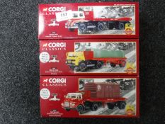 Three Corgi Classics Limited Edition Scale 1:50 diecast models - British Rail Foden S21 Platform
