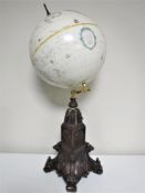 A 12" diameter World Classic Globe on ornate stand