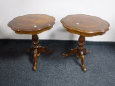 A pair of Italian style wine tables