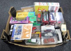 A box containing assorted boxed die cast vehicles, Corgi,
