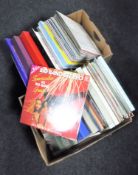 Two boxes containing assorted LP's and box sets including easy listening,