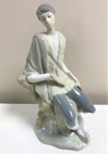 A Lladro figurine : New Shepherd, model 4577, height 27 cm, unboxed.