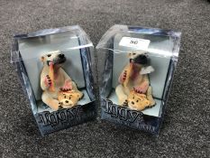Two boxed Bad Taste Bears Iggy & Lou figures