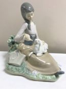A Lladro figurine : Little Bo Peep, model 1312, height 18 cm, boxed.