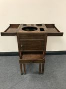 A Victorian commode wash stand