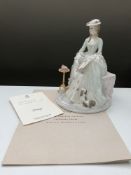A Royal Worcester figure - Poetry from the graceful arts collection, number 1292 of 2500,