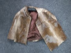 A vintage fur cape
