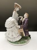 A Royal Worcester figure - The Proposal from the age of courtship collection,