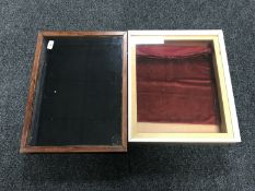 Two counter top jewellery display cases (2)