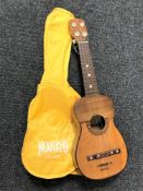 A wooden Ukulele