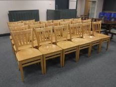 Twenty pine cafe chairs