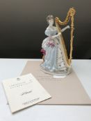 A Royal Worcester figure - Music from the graceful arts collection, number 1292 of 2500,