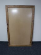 A large wooden picture frame