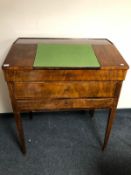A 19th century continental mahogany clerk's desk
