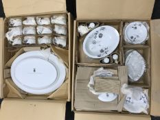 One hundred and six pieces of Noritake "Rosamor" pattern (number 58515) tea and dinner ware,