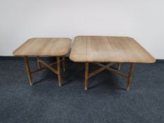 Two Danish coffee tables by Haslev