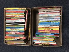 Two boxes of a large quantity of children's annuals