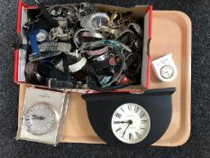 A tray of wrist watches,