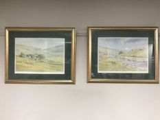 A pair of limited edition signed prints after K W Burton,