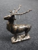 A cast iron figure of a stag