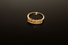A 9ct gold citrine ring, size N CONDITION REPORT: 1.