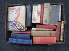 A box of early twentieth century books and annuals