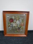 A framed Victorian tapestry,
