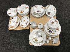 A large quantity of Royal Worcester Evesham dinner wares