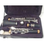 Venus student clarinet with black carry case.