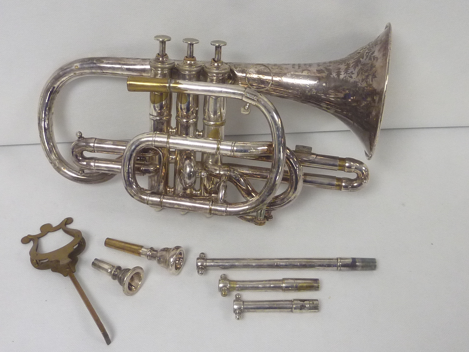 Late 19th Century Higham clearbore cornet.