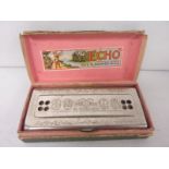 "The Echo Hare" Harmonica, by M Hohner, Germany, boxed.