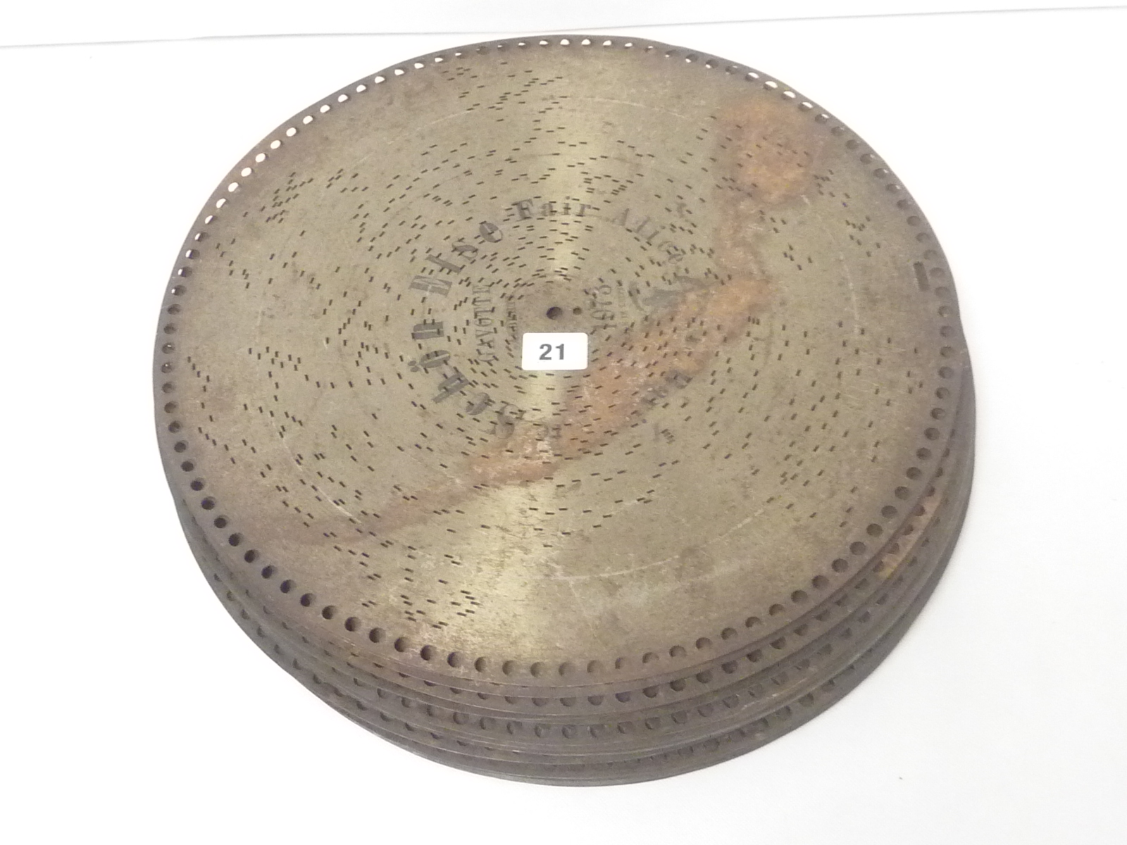 Twenty five Polyphon discs, 40cm.