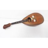 Early 20th Century Mandolin with rosewood Neapolitan bowl back.