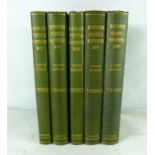 SWINDELLS T. Manchester Streets & Manchester Men. 5 vols. Illus. Uniform green cloth. 1906-1908.