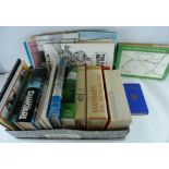 Railways & Transport. A carton of books & softback publications.